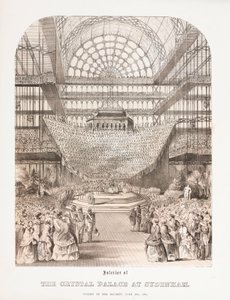 Palais de Cristal, après la Grande Exposition Intérieur du Palais de Cristal à Sydenham