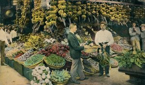 Magasin de fruits cubain, vers 1910