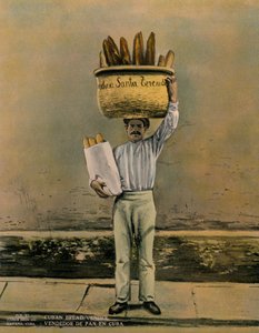 Vendeur de pain cubain, vers 1920