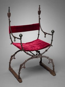 Chaise pliante curule, vers 1450-1500 - Unbekannt