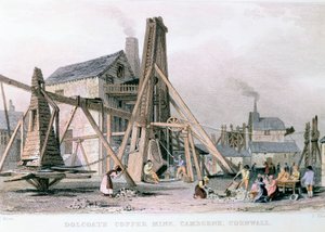 Mine de cuivre de Dalcoath, Camborne, Cornouailles, vers 1830 - Unbekannt