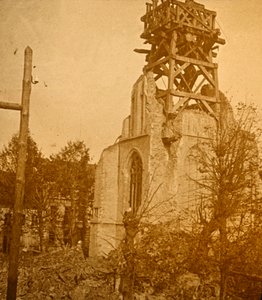 Église endommagée, vers 1914-1918 - Unbekannt