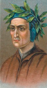 Dante Alighieri 1265-1321, poète florentin italien, 1924 - Unbekannt