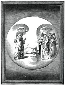 Dante et Béatrice transportés sur la lune, 16ème siècle