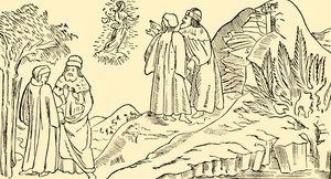 Dante au Purgatoire voit la Vision de Béatrice, vers 1930 - Unbekannt