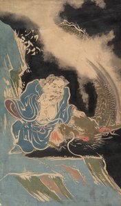 Immortel taoïste avec dragon, probablement 19ème siècle - Unbekannt