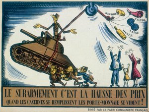 De Gaulle représenté comme un belliciste, 1950 - Unbekannt
