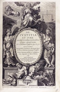 De iustitia et iure par Leonardus Lessius, 1632
