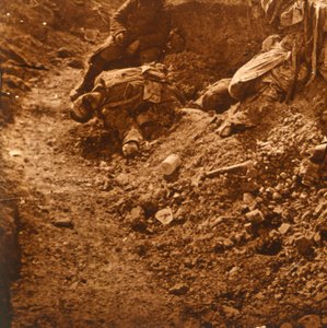 Cadavre dans les tranchées, Perthes, nord de la France, vers 1914-1918 - Unbekannt