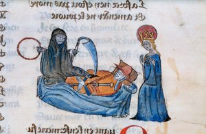 La mort et le mourant, 14ème siècle - Unbekannt