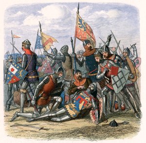 Mort de Henry Percy Harry Hotspur à la bataille de Shrewsbury, 21 juillet 1403, vers 1860 - Unbekannt