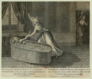 La Mort de Marat, vers 1793 - Unbekannt