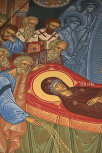 Mort de Marie. Église orthodoxe Saint-Antoine-le-Grand, Saint-Laurent-en-Royans