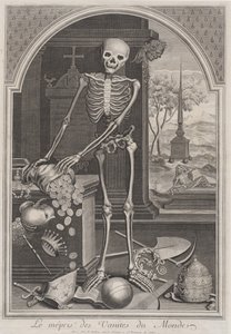 La Mort avec les vanités mondaines, 1700-1720 - Unbekannt
