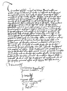 Déclaration des évêques en faveur des pouvoirs du roi Henri VIII, 16e siècle - Unbekannt