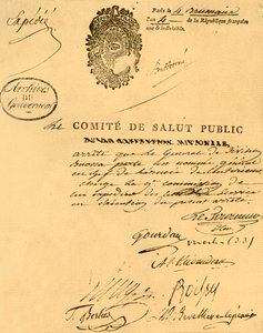 Décret du Comité de Santé Publique, 26 octobre 1795