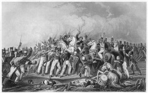 Défaite des mutins de Sealkote par la colonne du général Nicholson, 1857, c1860 - Unbekannt