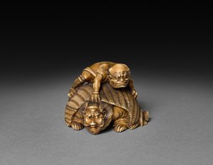 Démon couvrant Shoki, 19ème siècle - Unbekannt