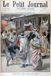 Départ des Malgaches, Exposition Universelle de 1900, Paris, 1900
