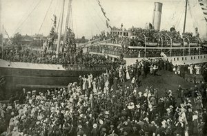 Départ du contingent victorien B.C., vers 1914, 1919
