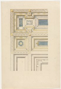 Conception pour plafond ornemental, 19e siècle - Unbekannt