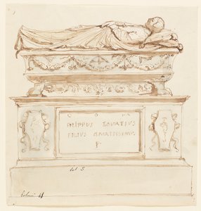 Projet de monument funéraire pour Filippo Lovazzi - Unbekannt
