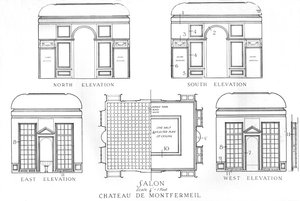 Détails des salons, Château de Montfermeil, Paris, 1924