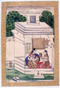 Dhanashri Ragini, Album Ragamala, École du Rajasthan - Unbekannt