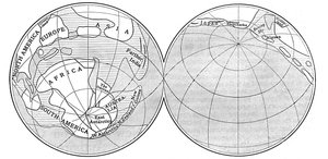 Diagramme de la Terre pendant la période carbonifère, 1922 - Unbekannt