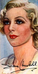 Diana Churchill, actrice anglaise de cinéma et de théâtre, 20e siècle