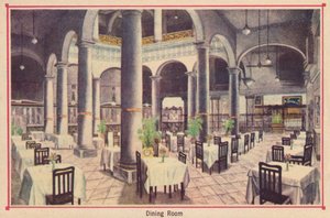 Salle à manger - Hôtel Florida - La Havane - Cuba, vers 1910