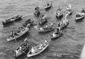 Garçons plongeant à Las Palmas, Grande Canarie, Îles Canaries, Espagne, 20ème siècle - Unbekannt