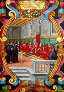 Le Doge de Venise et son conseil, fin du 16e siècle
