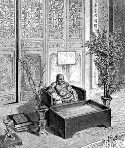 Autel domestique, Le Bouddha souriant, vers 1890