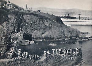 Douglas - Le lieu de baignade à Port Skillion, 1895