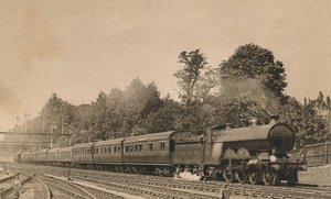 Express de Brighton en descente près de South Croydon. Locomotive 4-4-2, No. 421, vers 1920 - Unbekannt
