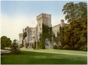Château de Downton, Herefordshire, maison du baronnet Boughton, vers 1880