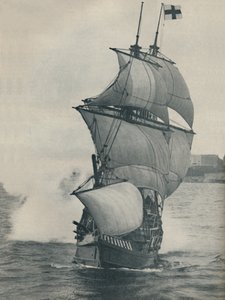 Le navire amiral de Drake lors de son voyage autour du monde, réplique, 1937 - Unbekannt