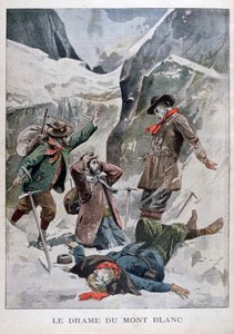 Drame sur le Mont Blanc, Alpes, 1902 - Unbekannt