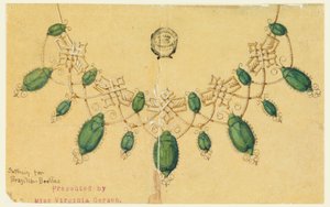 Dessin, conception pour collier avec scarabées brésiliens - Unbekannt
