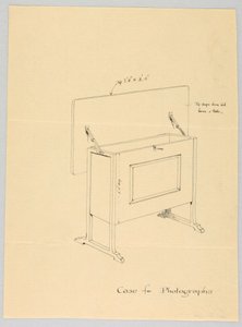 Dessin, Design pour un étui à bascule pour photographies - Unbekannt