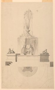 Dessin, Fontaine, 1775 - Unbekannt