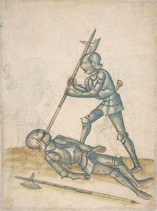 Dessins montrant un combat à pied Champ Clos - Unbekannt