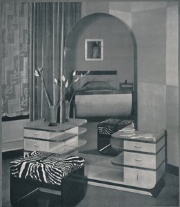 Coiffeuse et tabouret conçus pour les Frankl Galleries, Inc. - Unbekannt