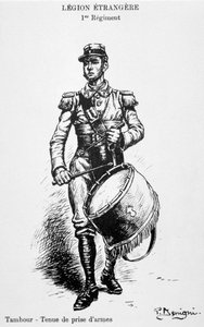 Tambour, 1er régiment de la Légion étrangère française, 20ème siècle