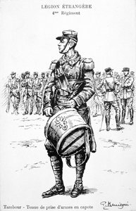 Tambour, 4e régiment de la Légion étrangère française, 20e siècle