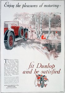 Publicité pour les pneus Dunlop, 1925 - Unbekannt