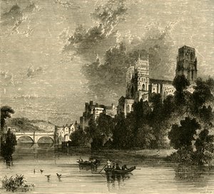 Cathédrale de Durham depuis le sud-ouest, 1898 - Unbekannt
