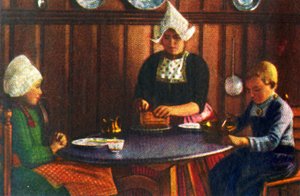 Néerlandais en costume traditionnel, vers 1928 - Unbekannt
