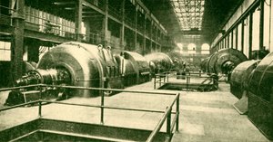 Dynamos à la grande station de production souterraine de Lots Road, Chelsea, 1930 - Unbekannt